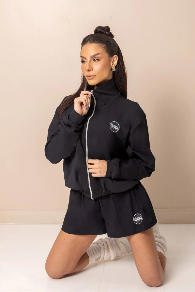Hipkini - Jaqueta Fitness Horizon Preta com Emborrachado - 33331887