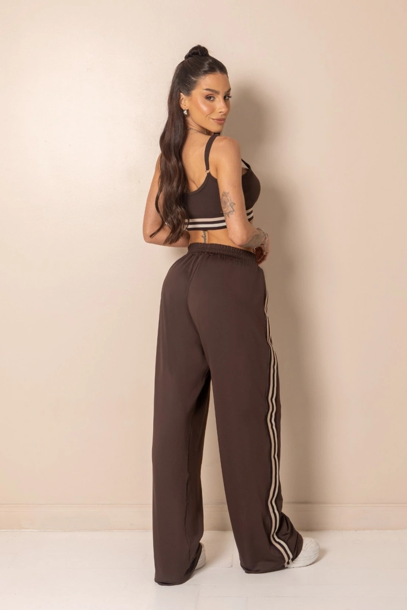 Hipkini - Top Fitness Horizon com Silk Marrom - 33331900