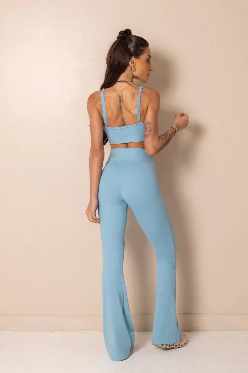 Hipkini - Legging Fitness Horizon Flare Azul - 33331909