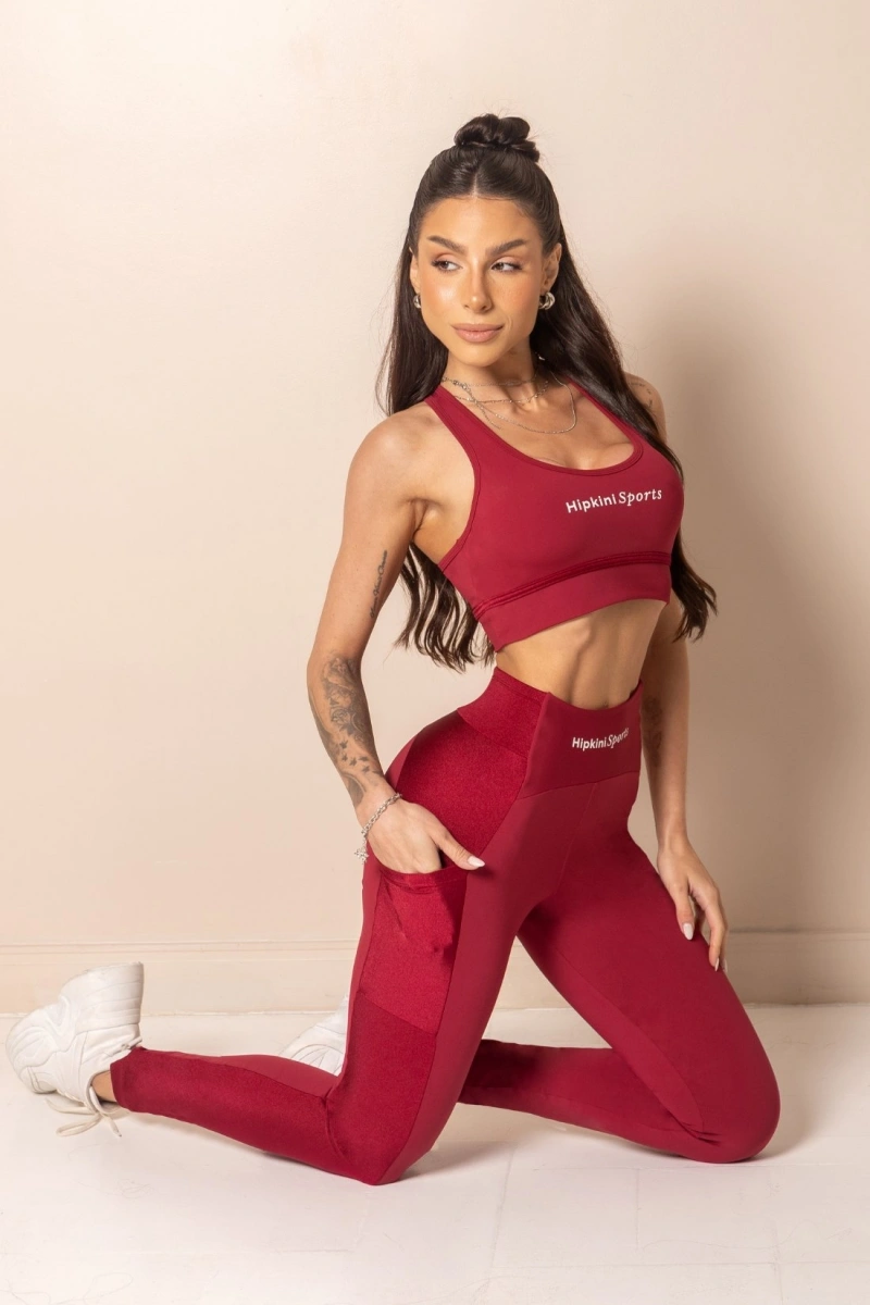 Hipkini - Top Fitness Horizon com Silk Carmin - 33331914