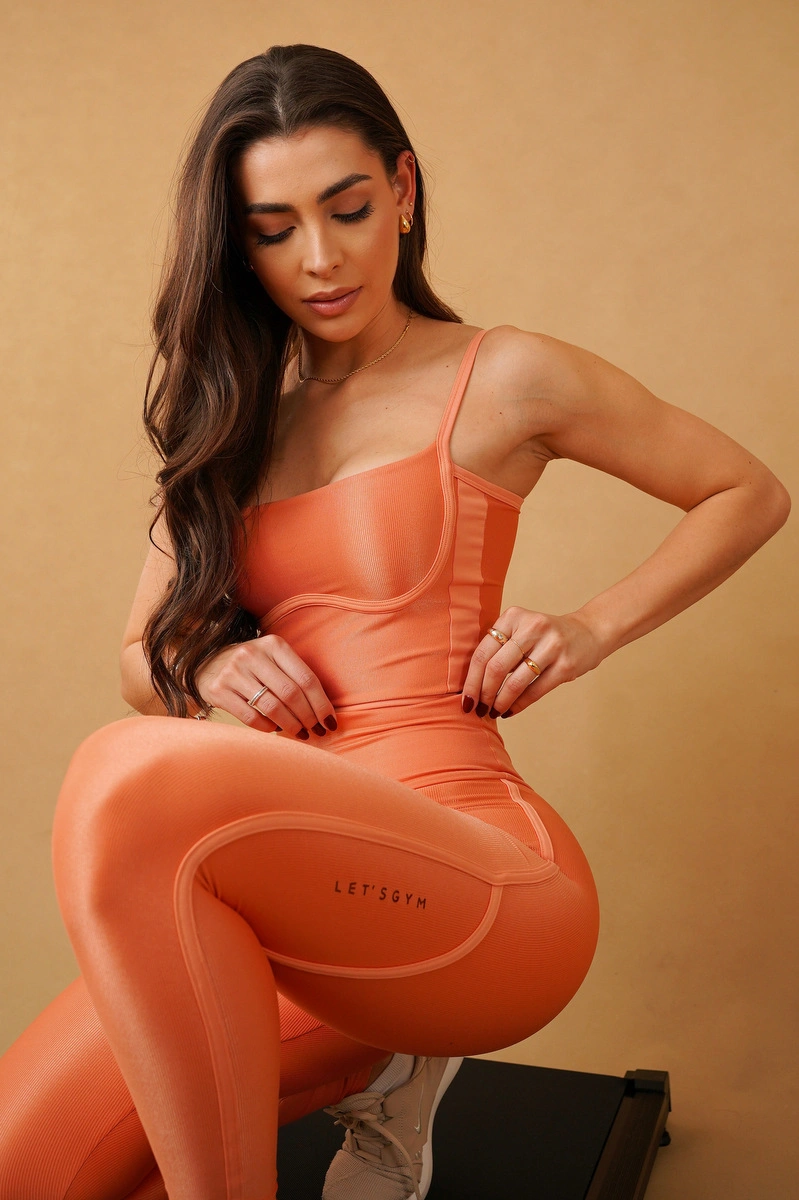 Lets Gym - Cropped Harmony Coral - 2956CL