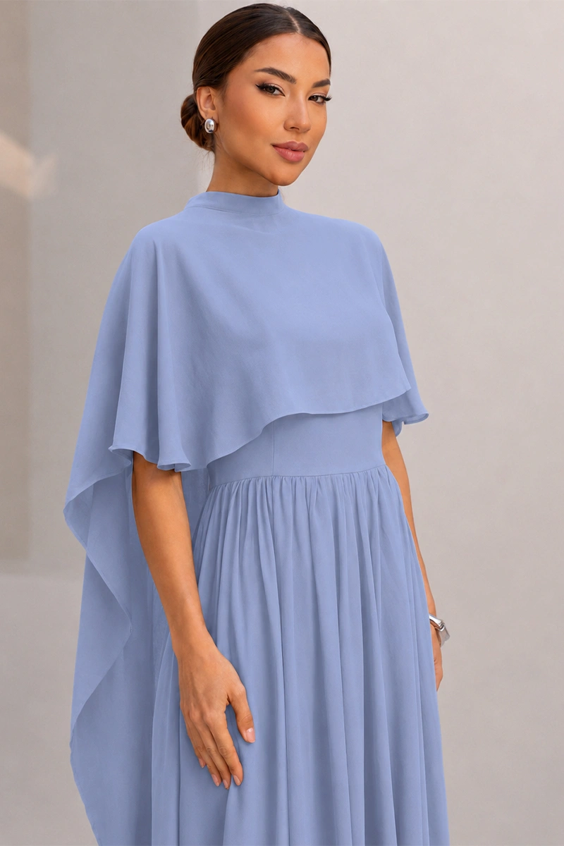 Miss Misses - Capa Veu para Vestido para Festa Madrinhas e Convidadas Azul Celeste - 54821002
