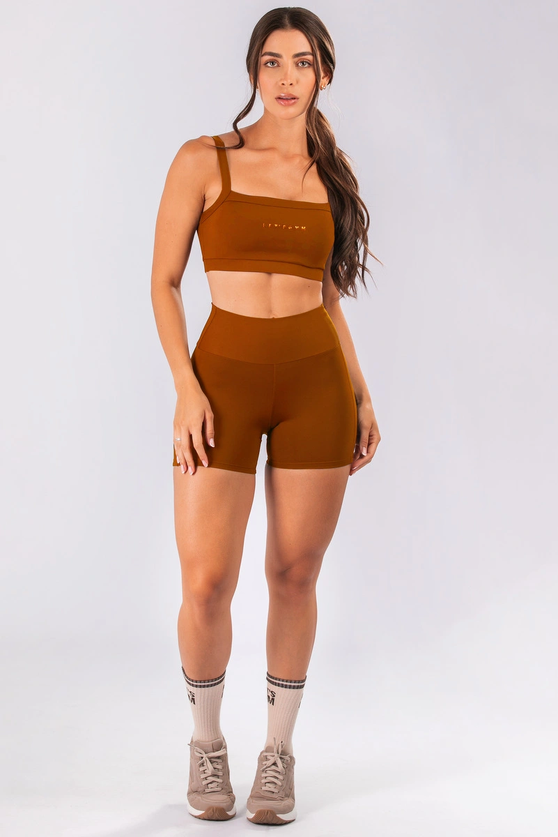 Lets Gym - Short Basic Tunning Caramel - 3329CML