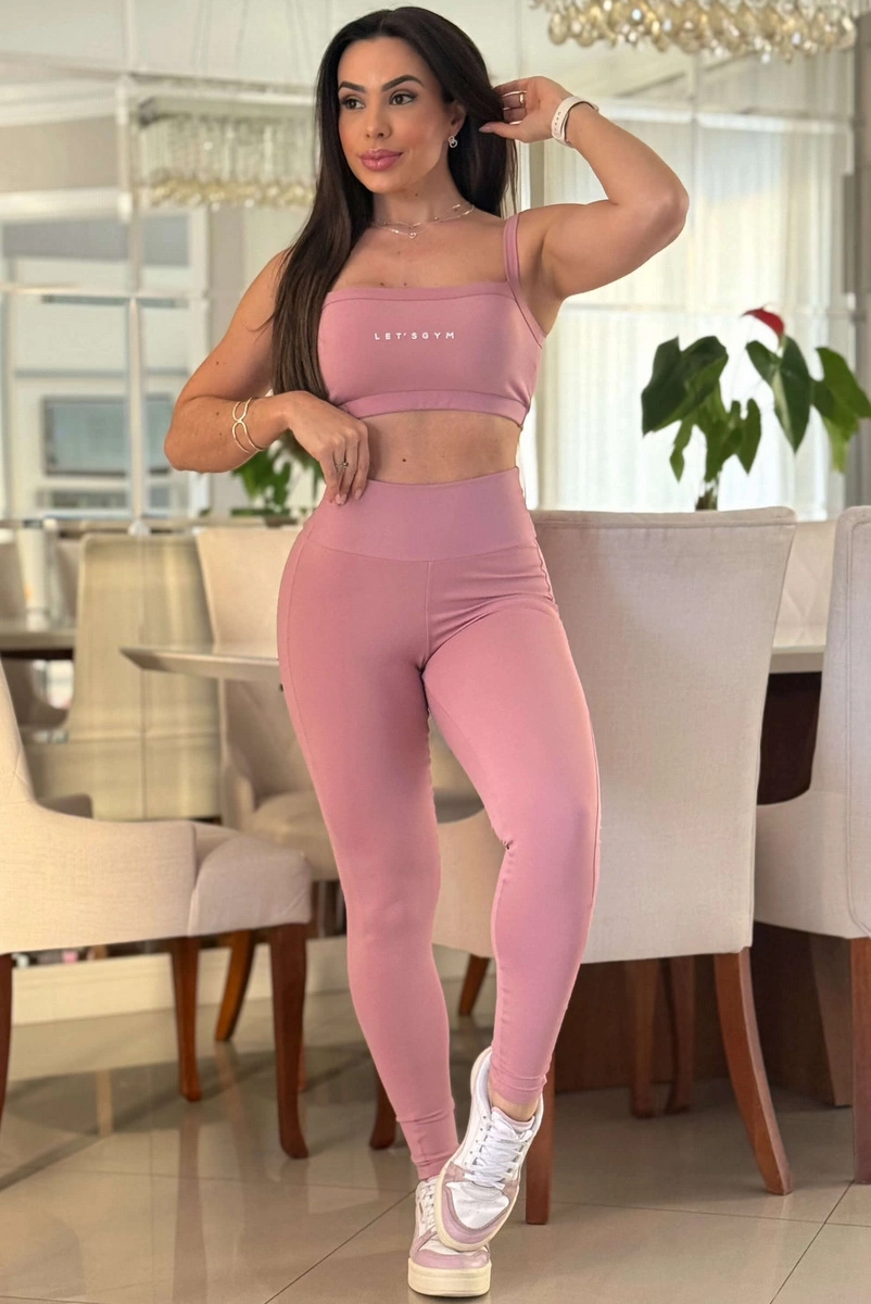 Lets Gym - Legging Basic Tunning Dusty Blush - 3327DBL