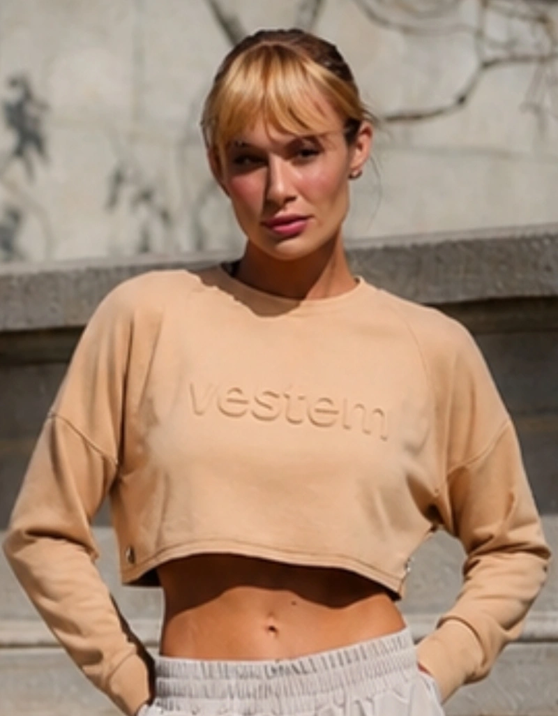 Vestem - Blusa Manga Longa Luxe Bege Shitake - BPML518.PE.C0313