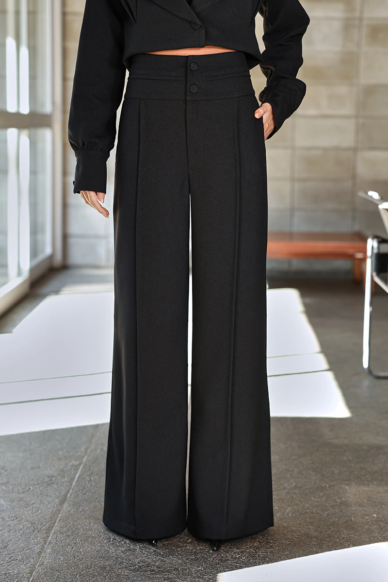 Dot Clothing - Calça Dot Clothing Pantalona Preto - 3099PRETO