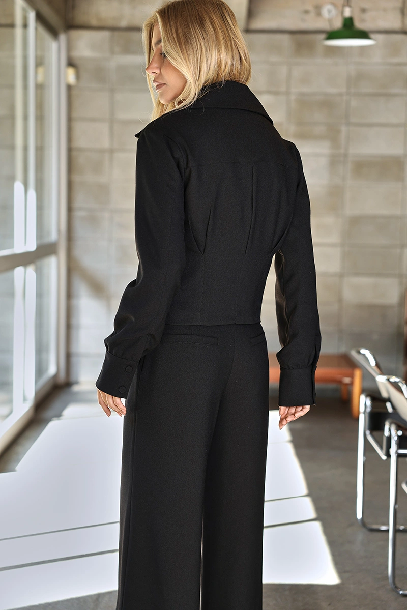 Dot Clothing - Calça Dot Clothing Pantalona Preto - 3099PRETO