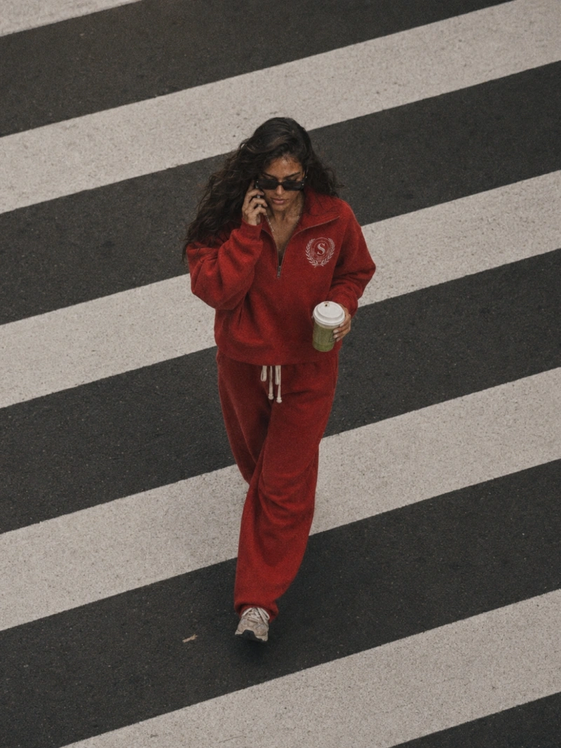 Salma - Calça Moletom Ubud Vermelho - SALMOL3VER