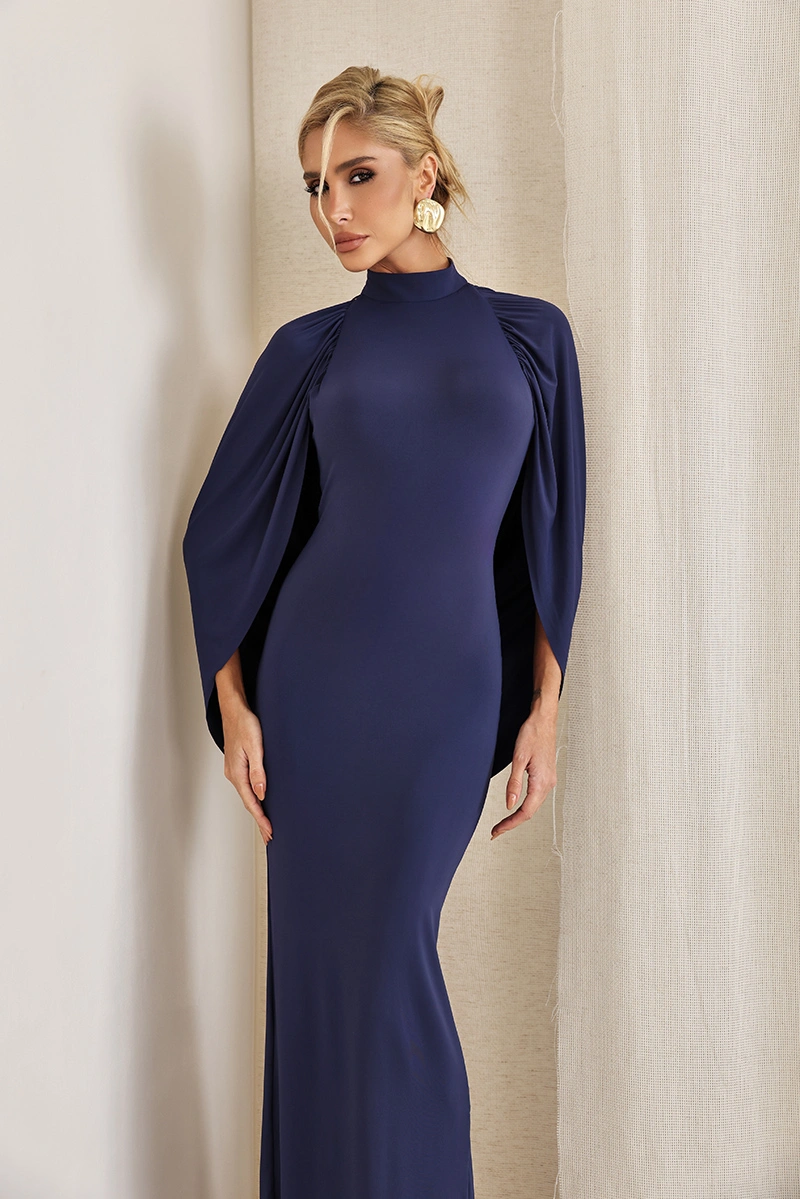Dot Clothing - Vestido Dot Clothing Longo Sereia Berlim Azul Escuro - 3104AZESC