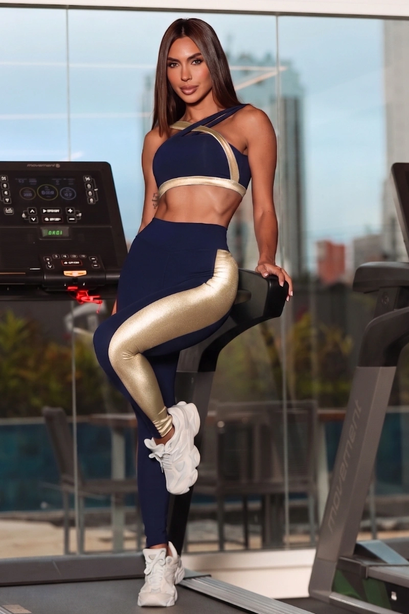 Garotafit - Conjunto Veronica Marinho/dourado - FCS448LMJD