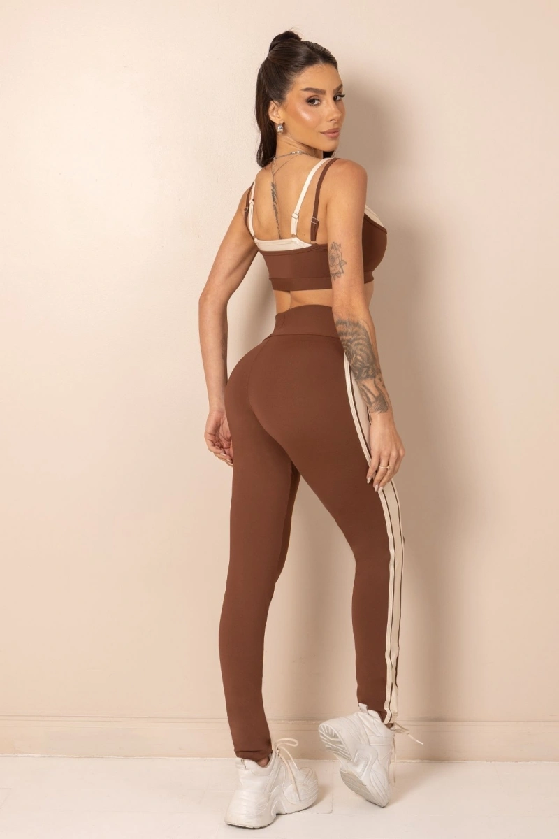 Hipkini - Legging Fitness ClubHouse  Cappuccino - 33331959