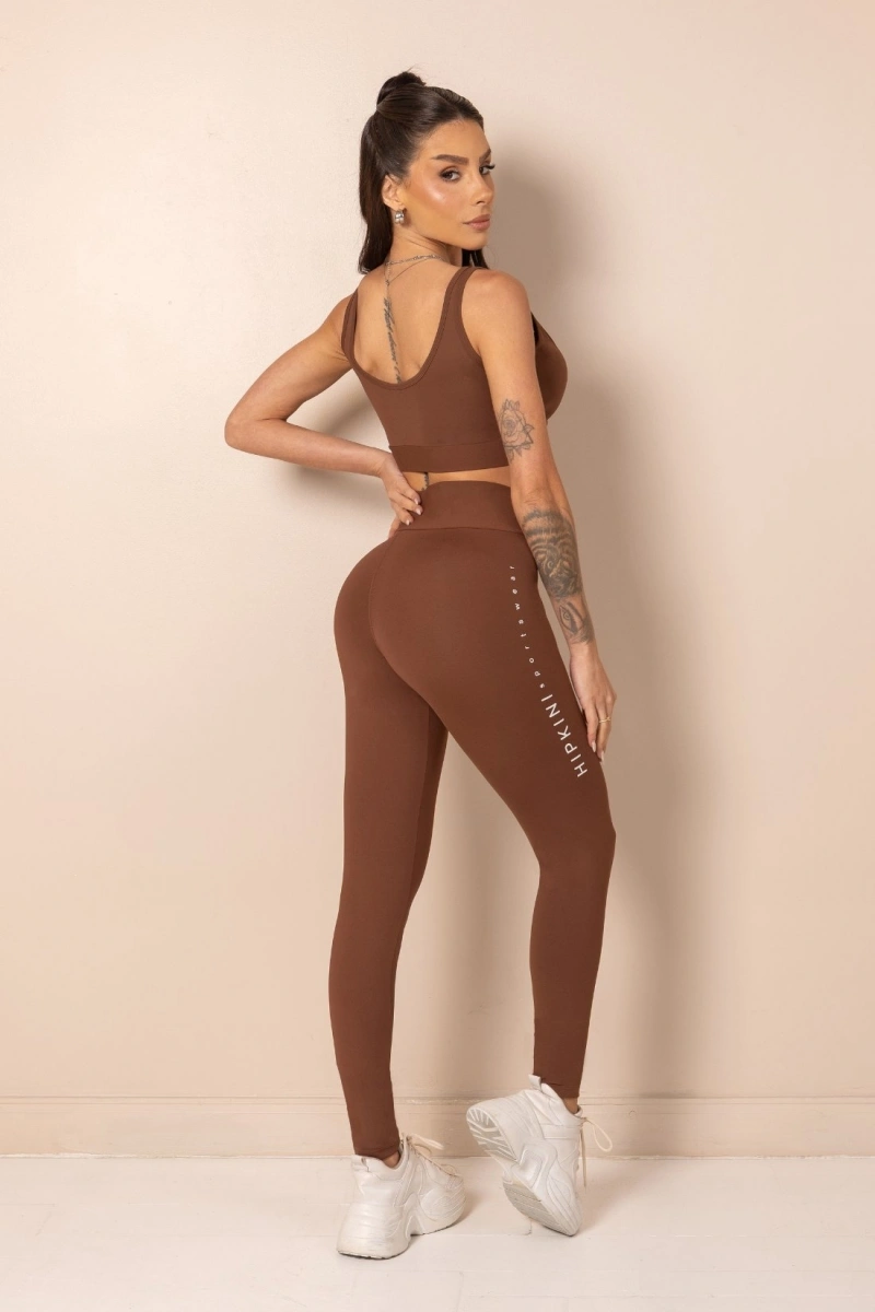 Hipkini - Top Fitness ClubHouse Cappucino com Silk - 33331963