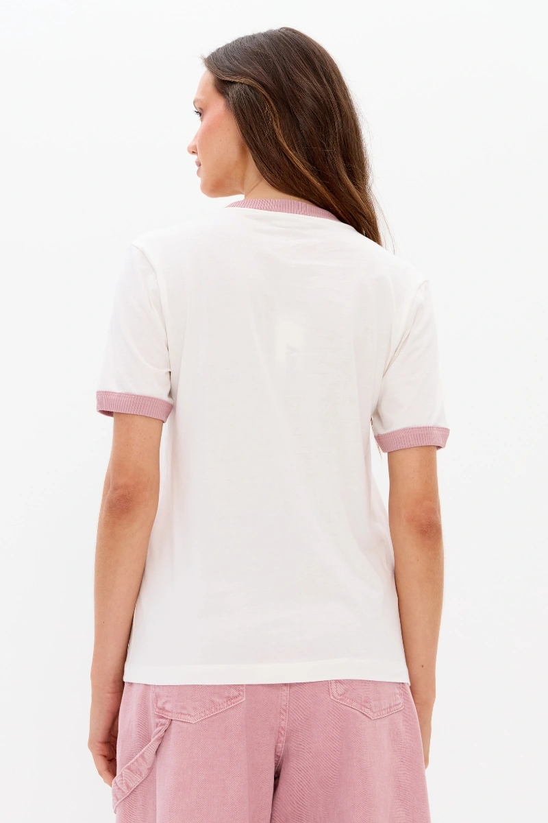 LANÇA PERFUME - T-Shirt Manga Curta Com Rosa Lança Perfume - 5751