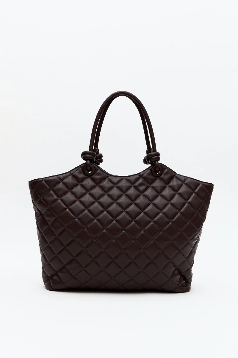 LANÇA PERFUME - Bolsa Shopping Metalasse Lança Perfume - Marrom - 854MR
