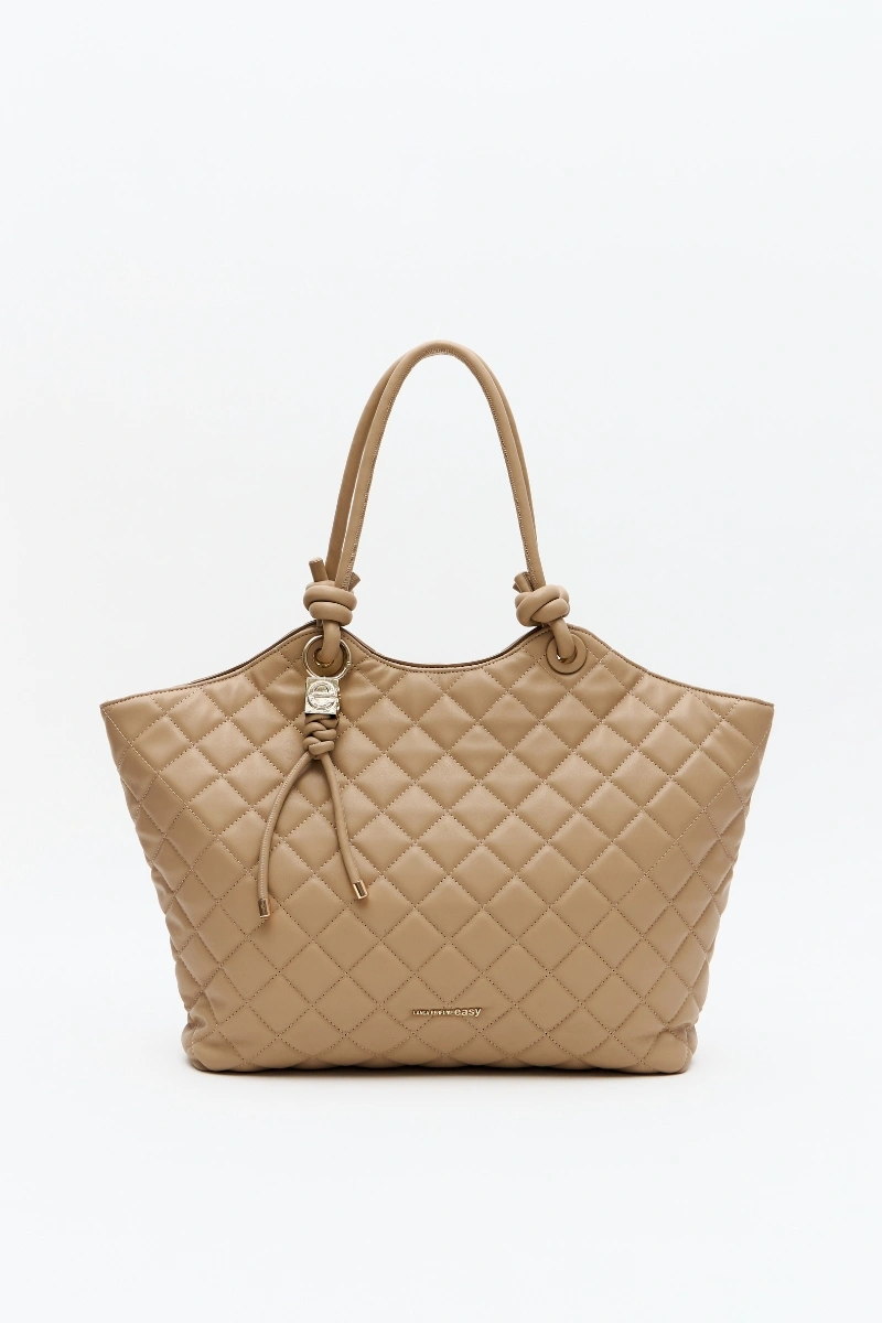 LANÇA PERFUME - Bolsa Shopping Metalasse Lança Perfume - Bege - 854BG