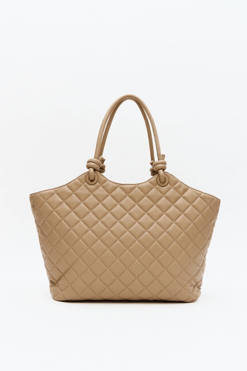 LANÇA PERFUME - Bolsa Shopping Metalasse Lança Perfume - Bege - 854BG