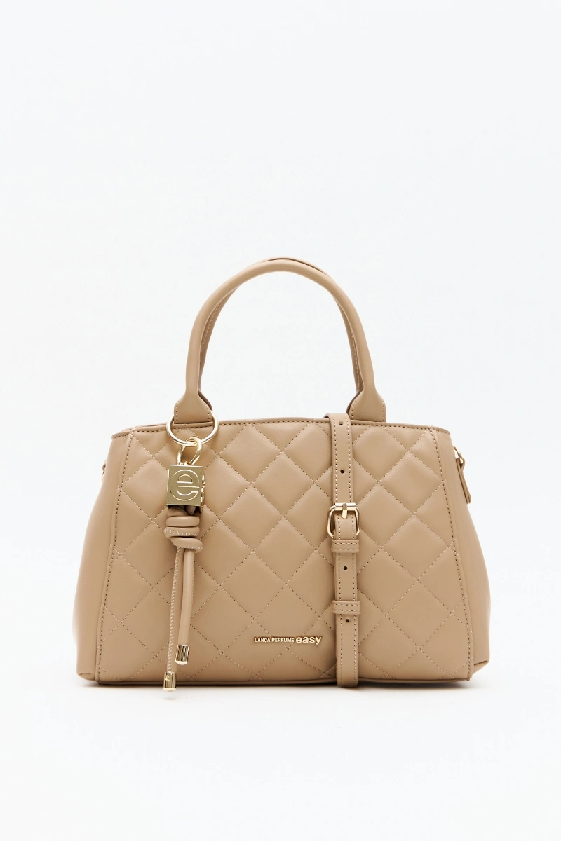 LANÇA PERFUME - Bolsa Tote Metalasse Lança Perfume - Bege - 864