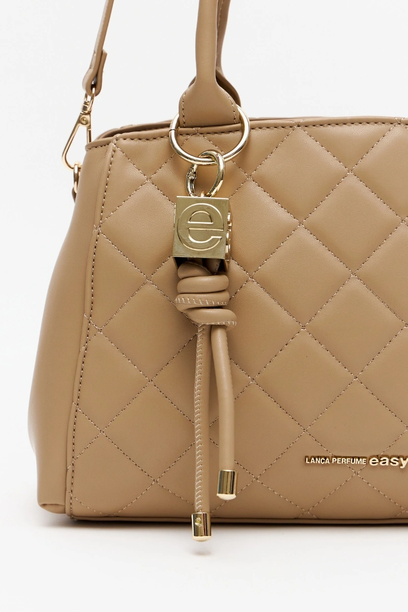 LANÇA PERFUME - Bolsa Tote Metalasse Lança Perfume - Bege - 864