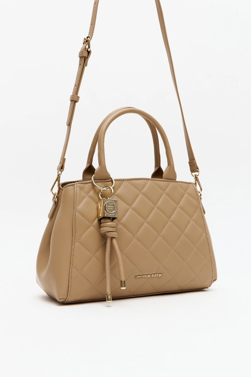 LANÇA PERFUME - Bolsa Tote Metalasse Lança Perfume - Bege - 864