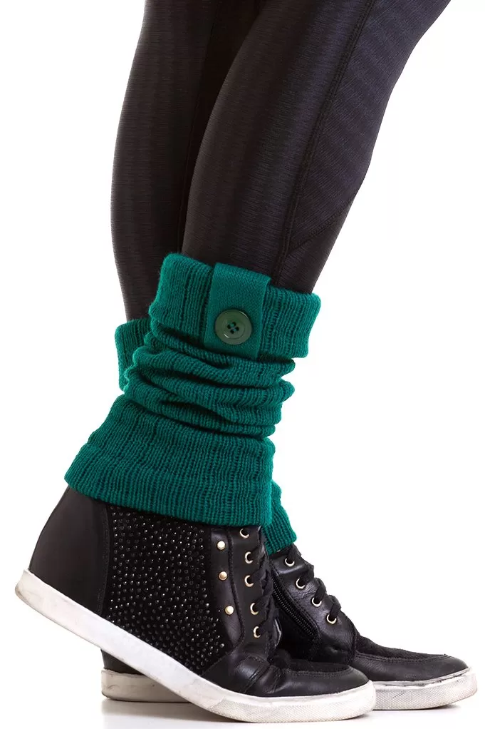 Garotafit - Fitness Gaiter of Dark Green Wool - POL01O