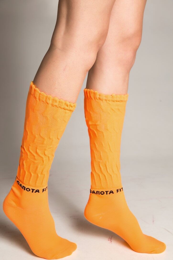 Garotafit - Neon Orange Socks - MEIA05B