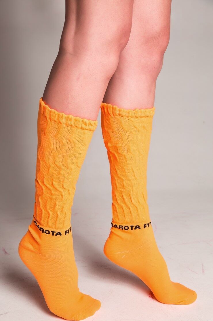 Garotafit - Neon Orange Socks - MEIA05B