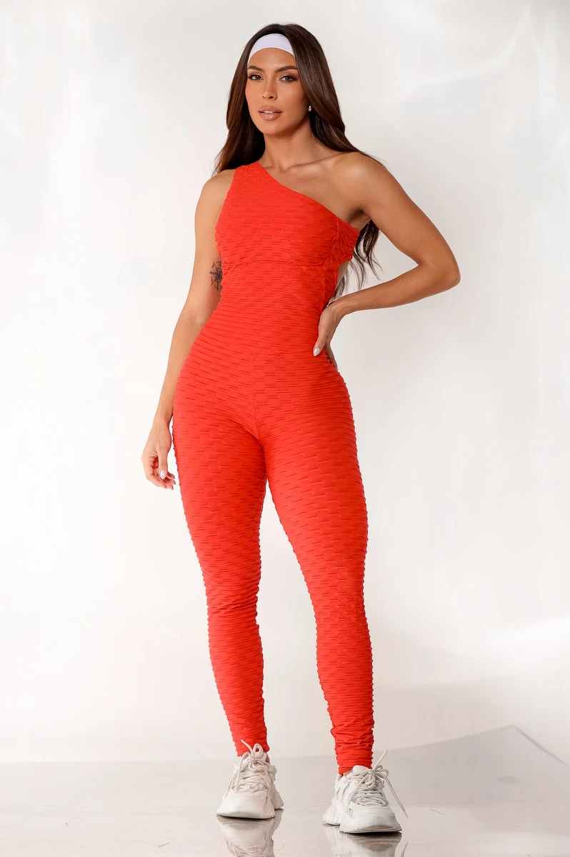 Canoan - Red Tropical Scrunch Jumpsuit - 26003