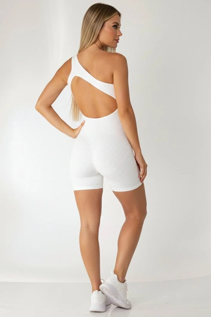 Canoan - Macaquinho Tropical Scrunch Booty Branco - 16001