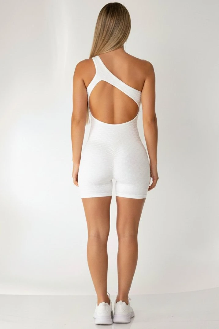 Canoan - Macaquinho Tropical Scrunch Booty Branco - 16001