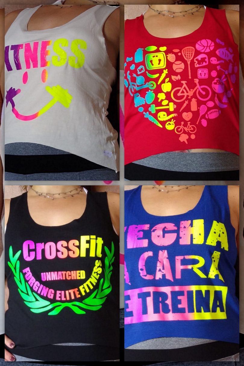 AS8 - Kit 10 Regatas Femininas Cropeed ( peças variadas) - RGKIT2