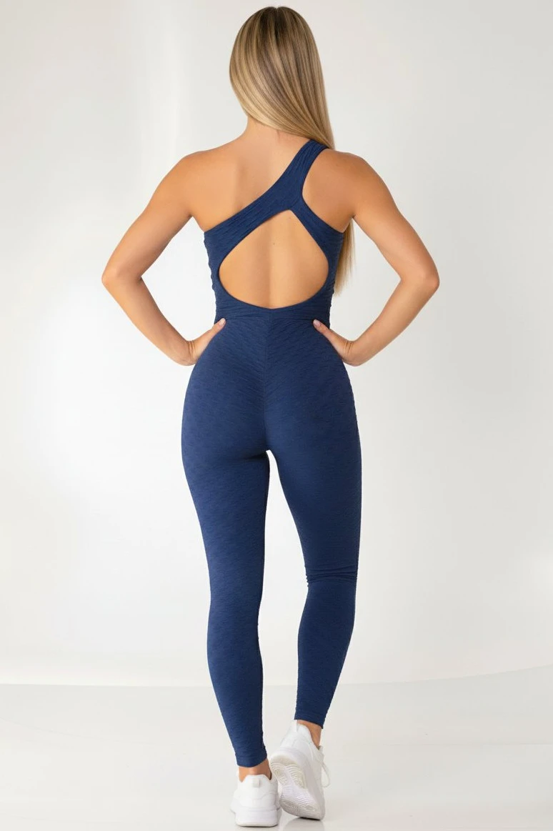 Canoan - Macacão Scrunch Tropical Azul Marinho - 26003