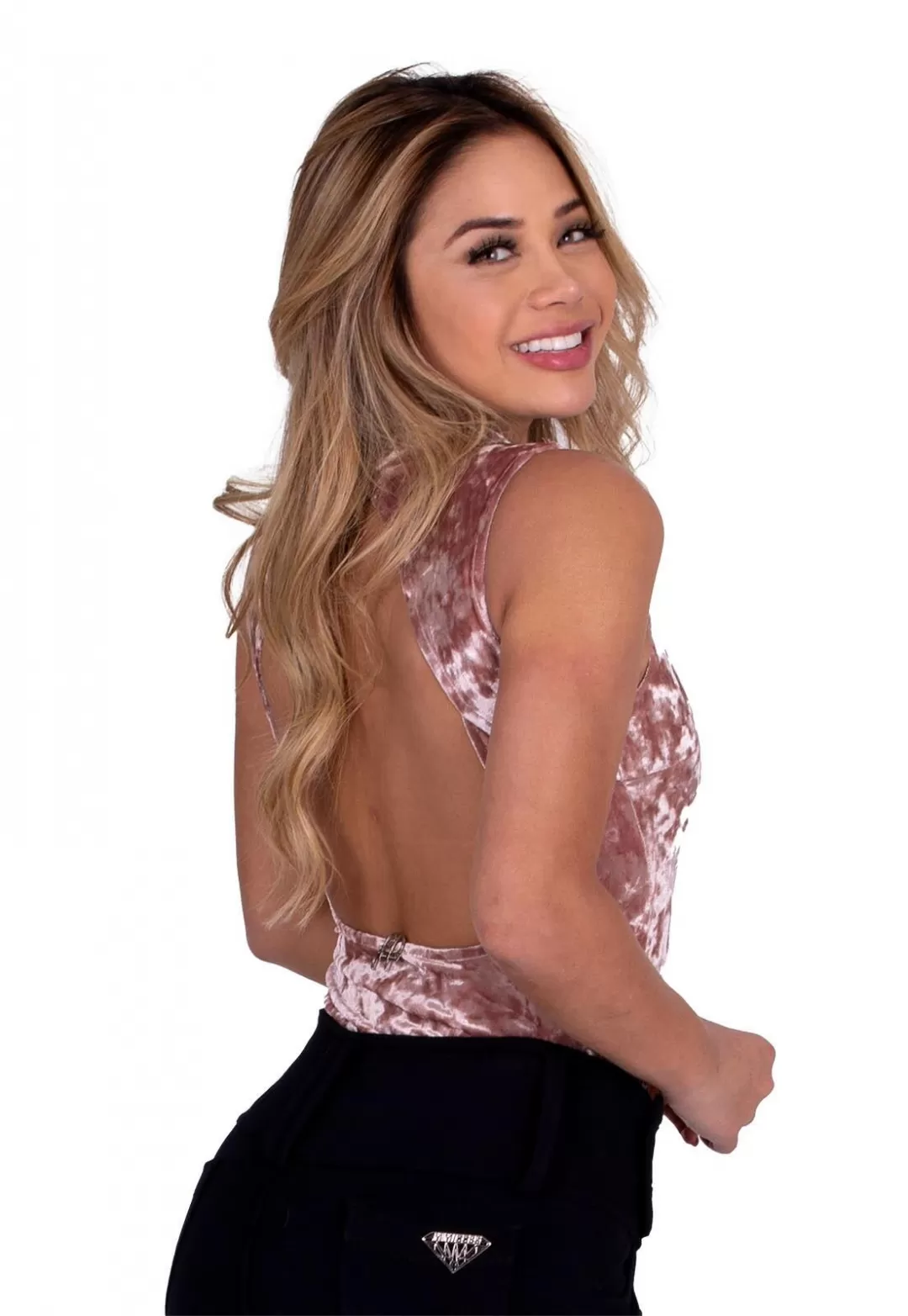 Miss Misses - Body Miss Misses velvet deep rose neckline - 1000529