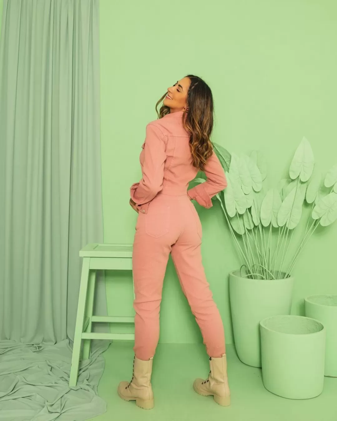 Alcance Jeans - Pants reach jeans mom pink vest - 1002877