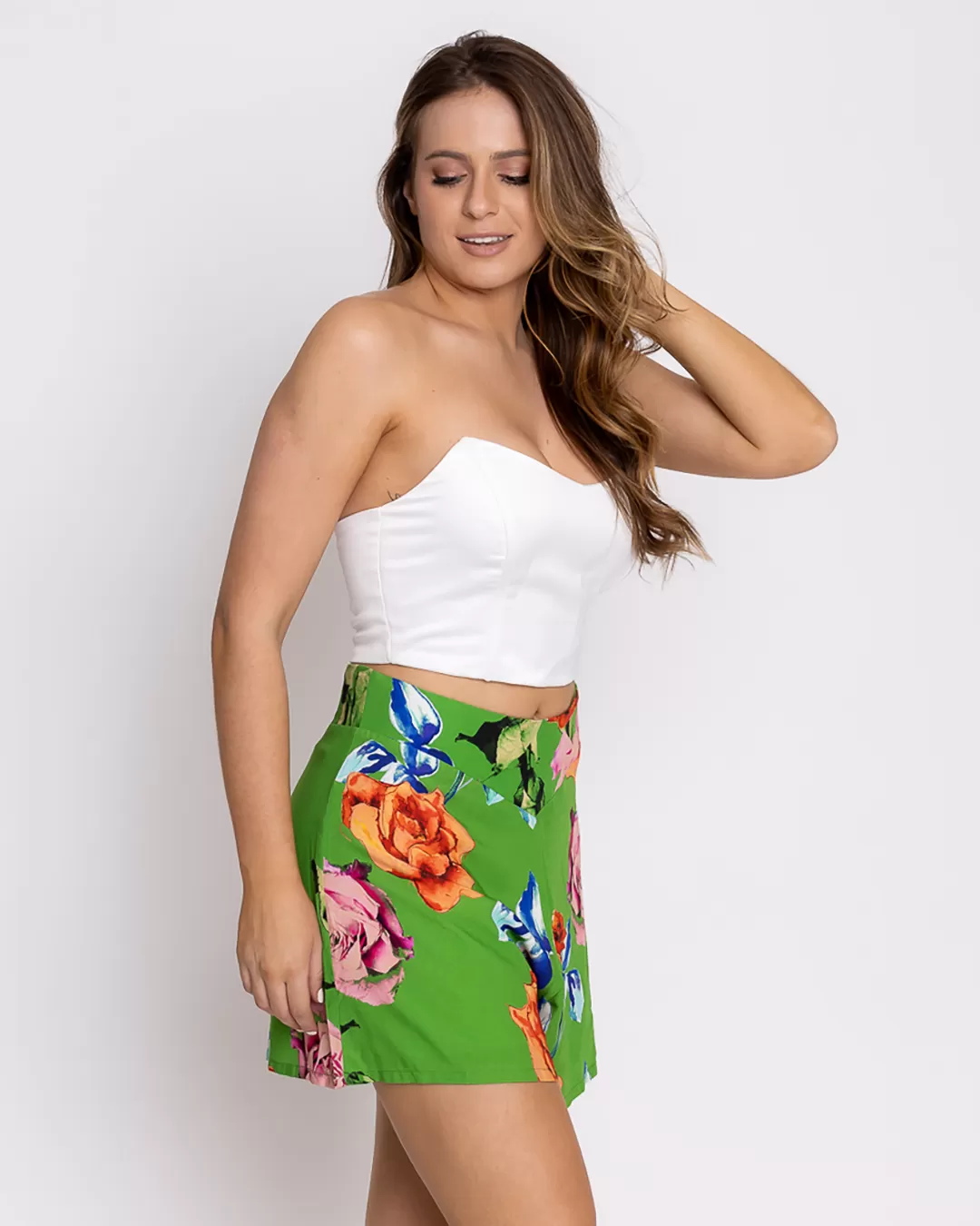Limone - Shorts Limone Floral Verde - 10003030