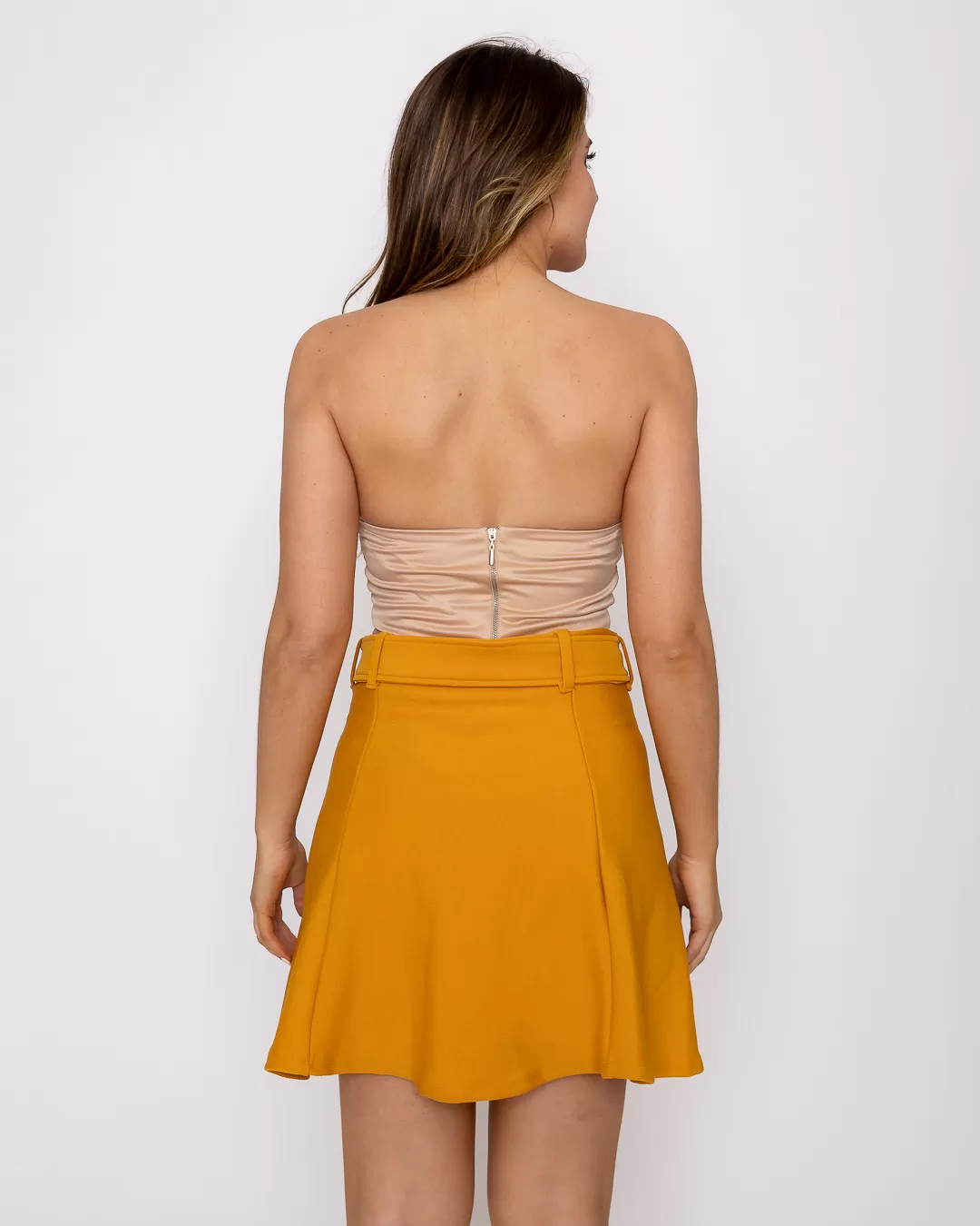 Miss Misses - Skirt Miss Misses with Belt Mustard 00121 - 10003253