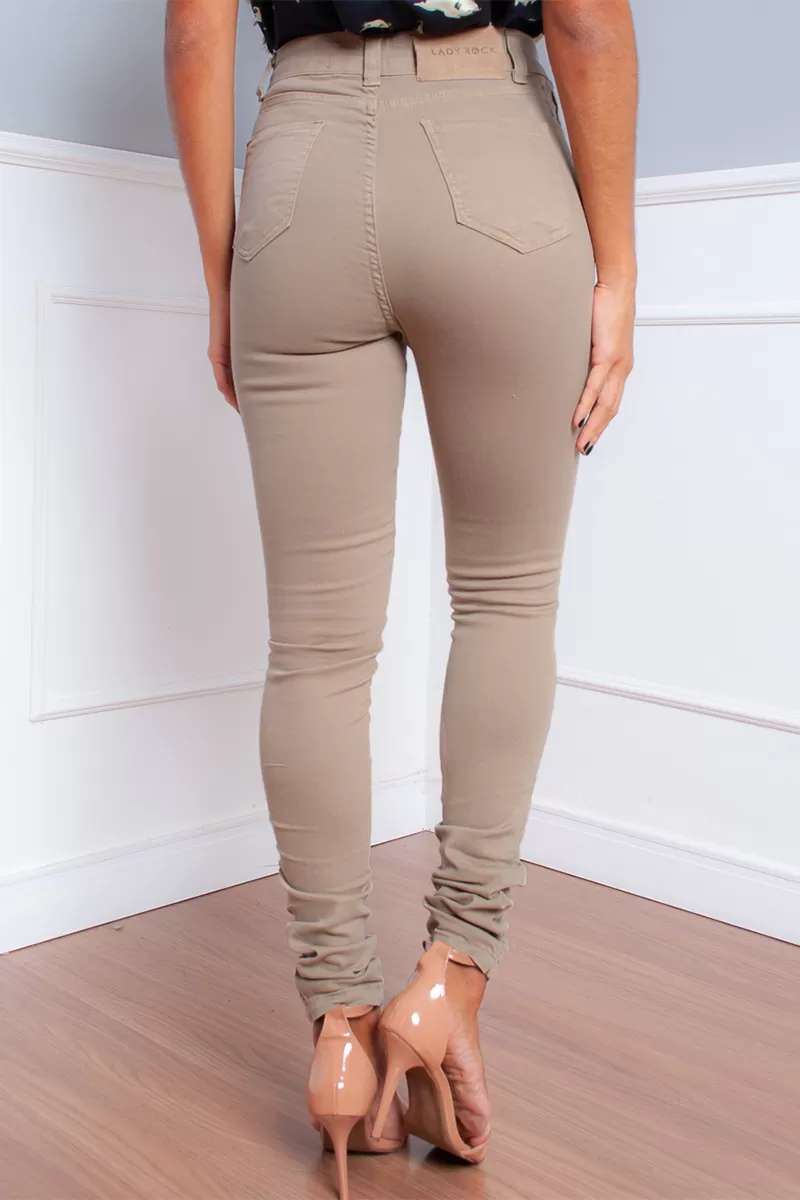 Lady Rock - Calça Jeans Lady Rock Hot Pants Bege - 10007718