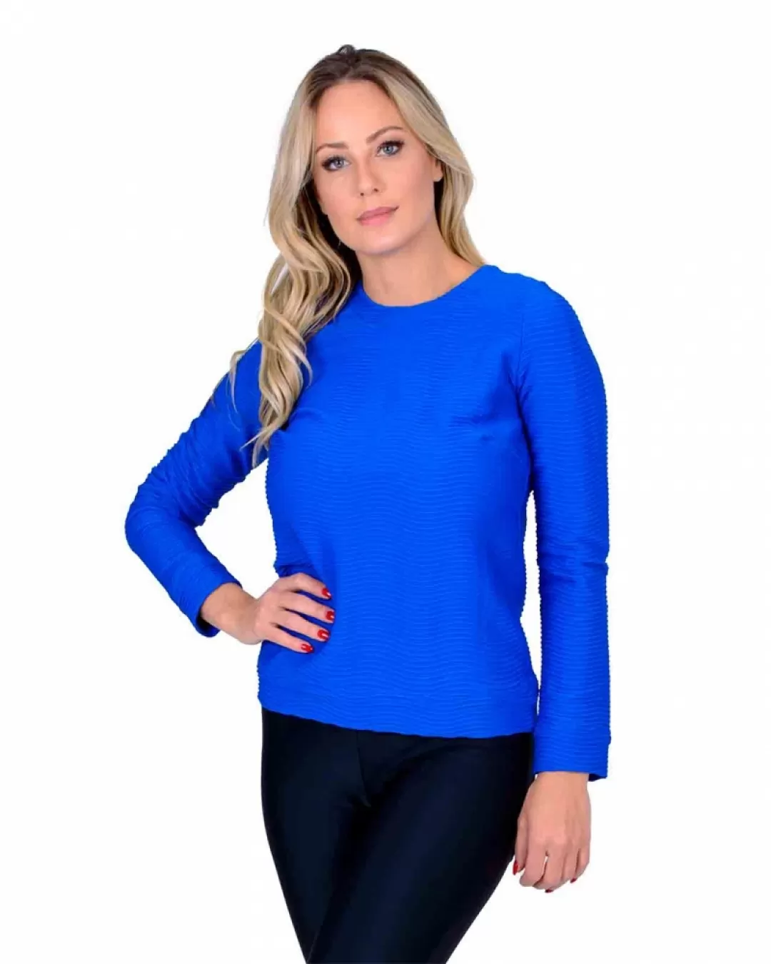 Miss Misses - Casaco Miss Misses Manga Longa Azul - 10007503