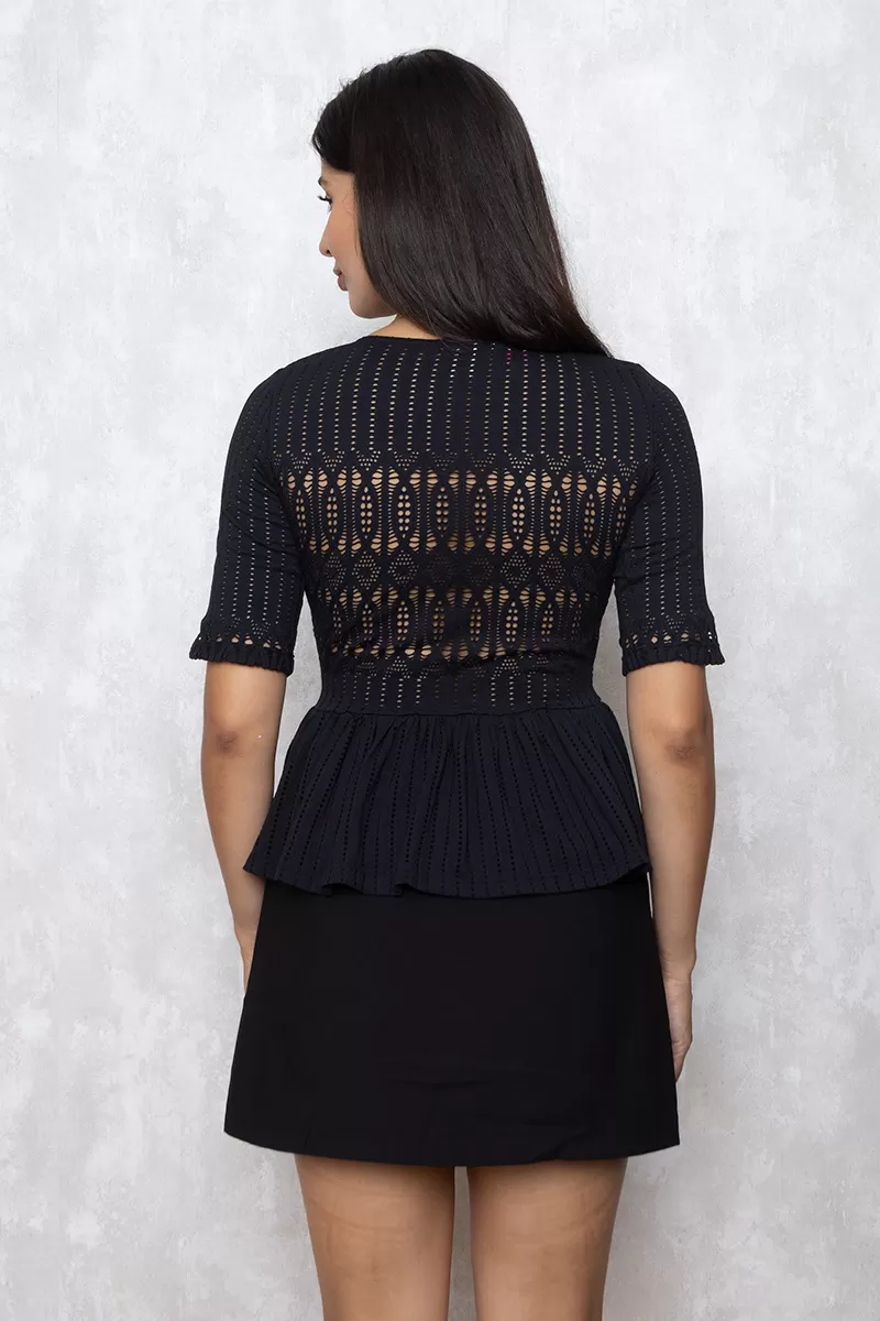 Miss Misses - Blusa Miss Misses rendada Preto 10615 - 10009832