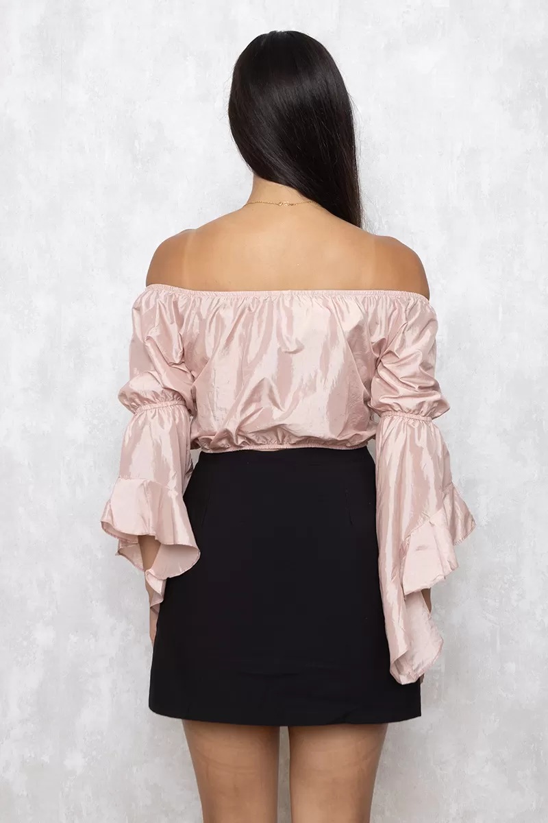 Miss Misses - Cropped Miss Misses Liso Manga Sino Rosa - 10010447