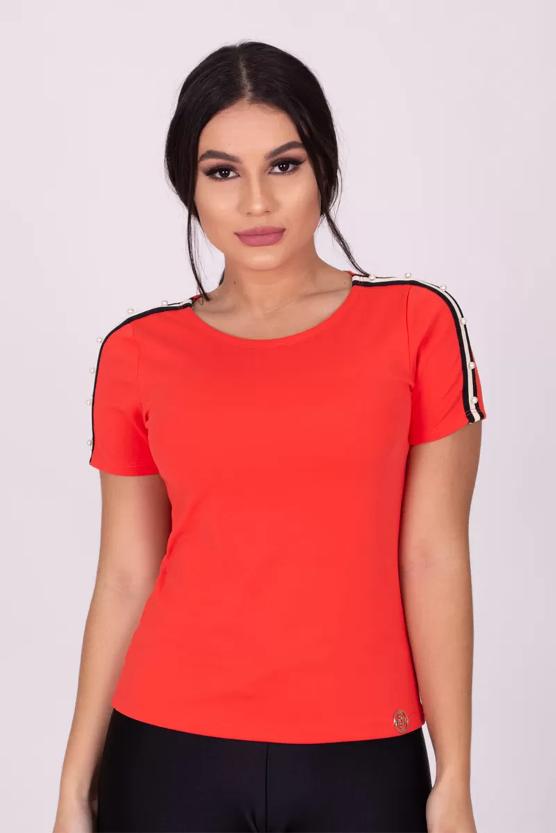 Miss Misses - Miss Misses Shirt with Orange detail 212313 - 10010592