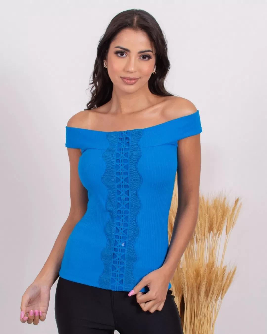 Miss Misses - Miss Misses Shirt with Blue gripir 212182 - 10010507