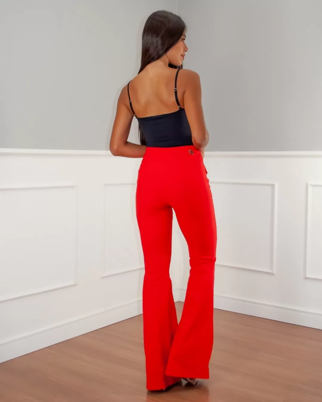 Miss Misses - Calça Miss Misses bolso frente Vermelha - 10006406