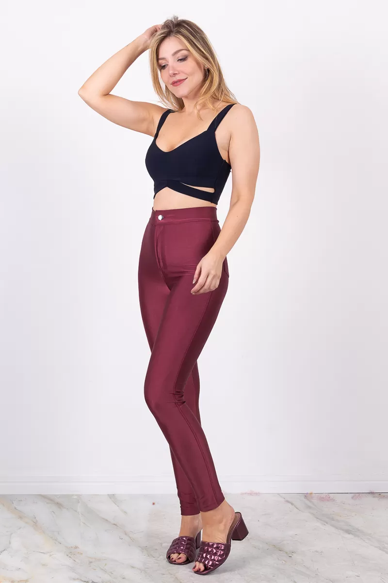 Miss Misses - Calça Miss Misses legging com bolso Bordo - 10007088