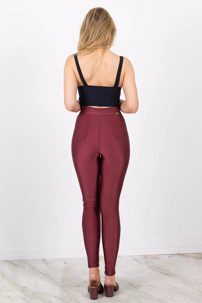 Miss Misses - Calça Miss Misses legging com bolso Bordo - 10007088
