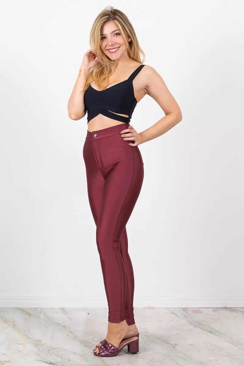 Miss Misses - Calça Miss Misses legging com bolso Bordo - 10007088