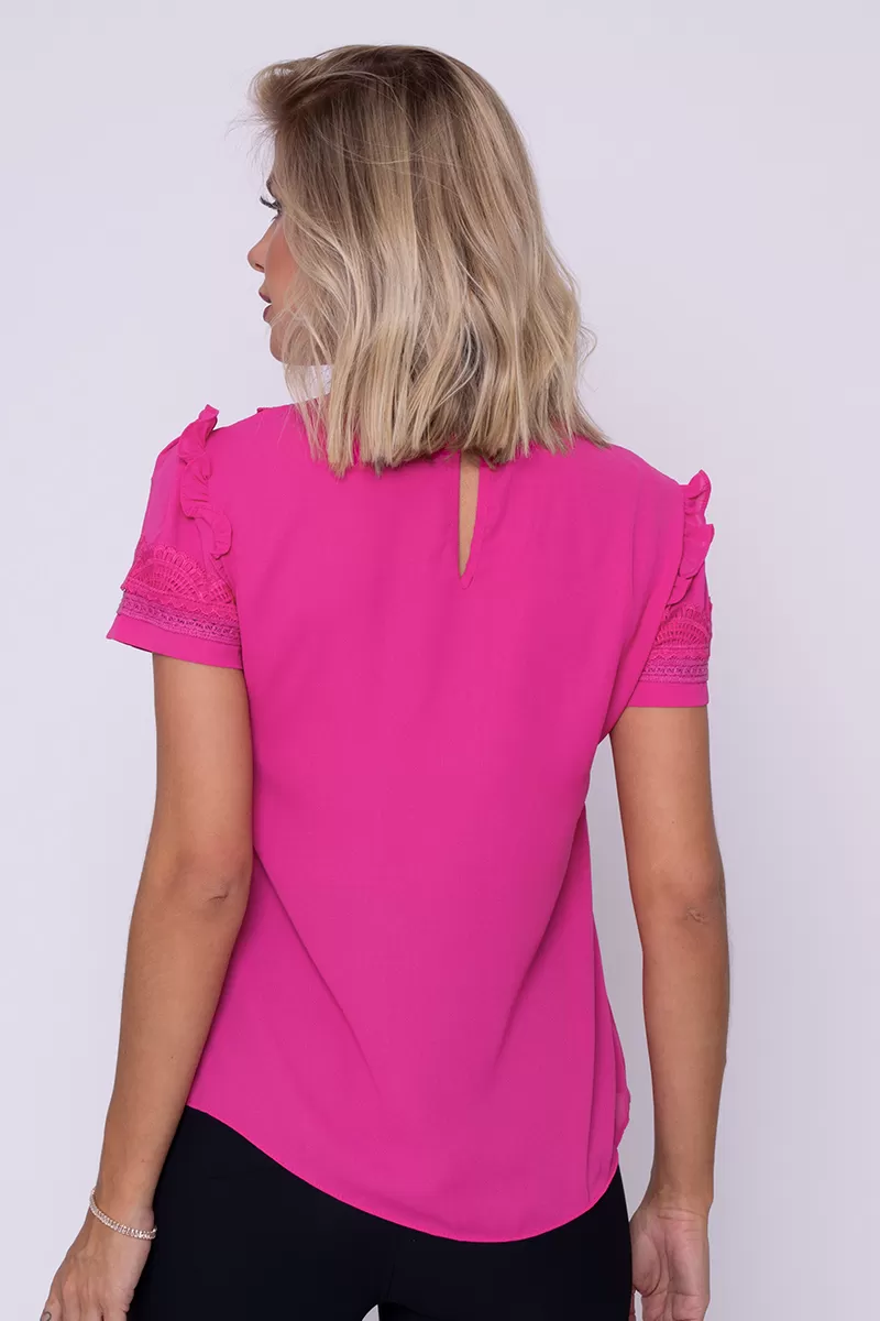 Karmani - Blusa Karmani detalhe gripir Rosa - 10007735