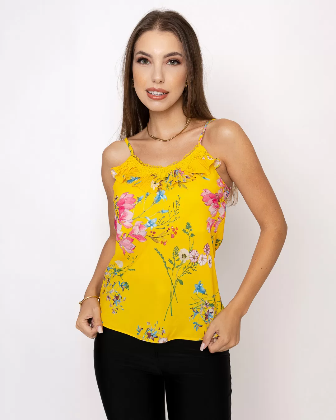 Kesses - Shirt Kesses with Yellow frill - 10008191