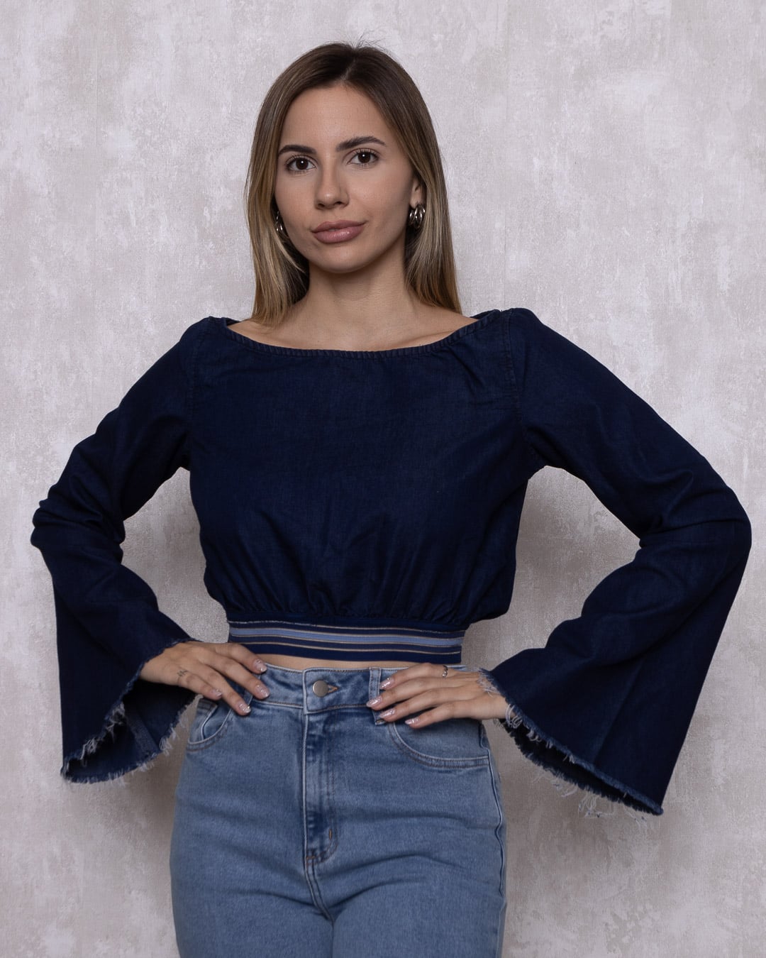 Lady Rock - Cropped Lady Rock elastic waist Dark Blue - 10007750
