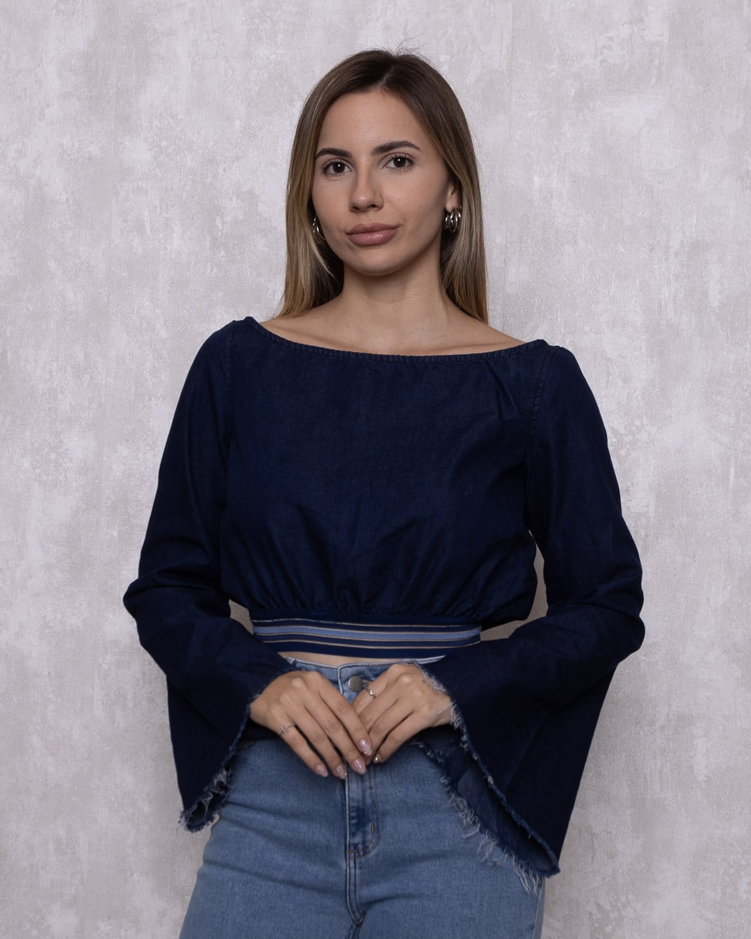 Lady Rock - Cropped Lady Rock elastic waist Dark Blue - 10007750