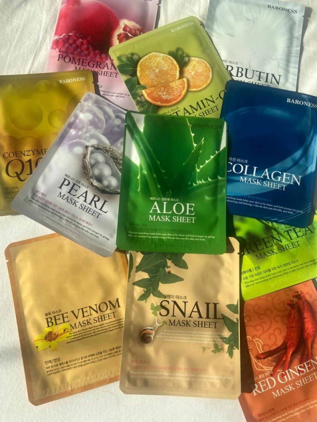 Baroness - Máscara Facial Coreana Hidratante Arbutin Kpop Beauty Shine - MLB1889213963